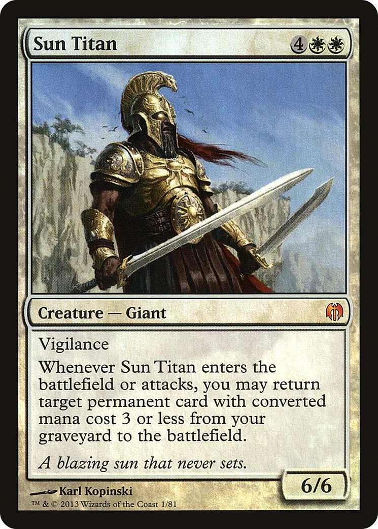 Sun Titan — Duel Decks: Heroes vs. Monsters — Magic: The Gathering