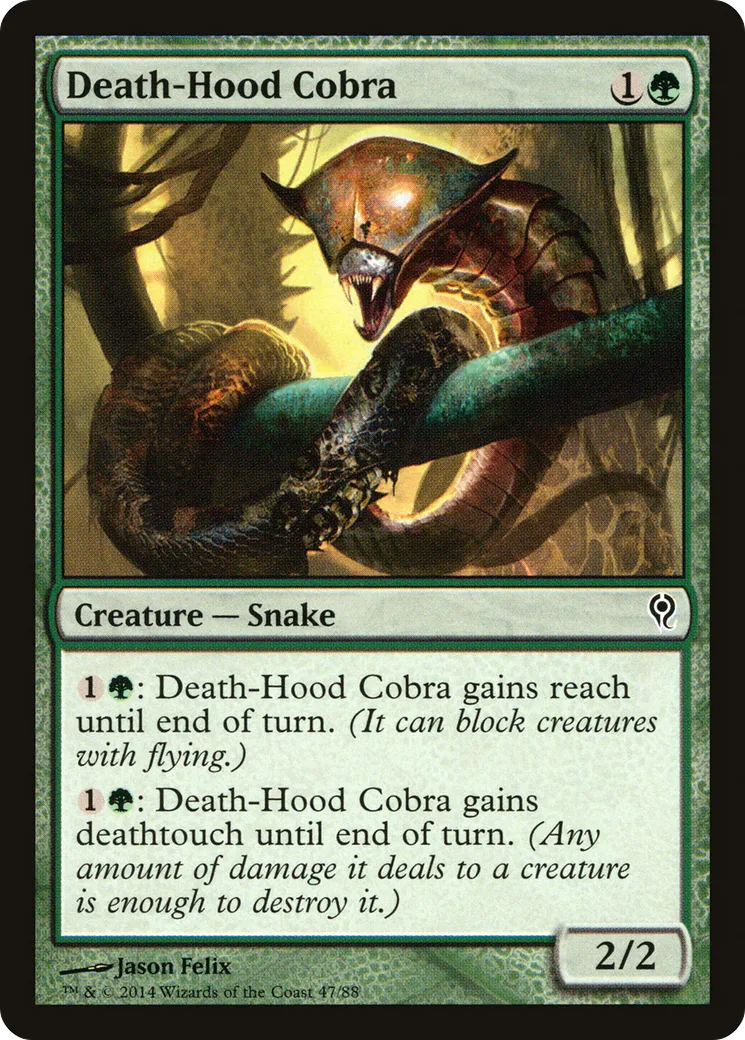 Death-Hood Cobra — Duel Decks: Jace vs. Vraska — Magic: The Gathering
