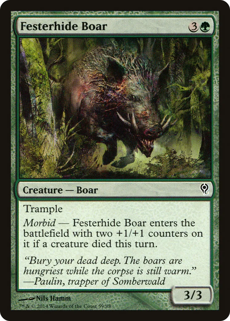 Festerhide Boar — Duel Decks: Jace vs. Vraska — Magic: The Gathering