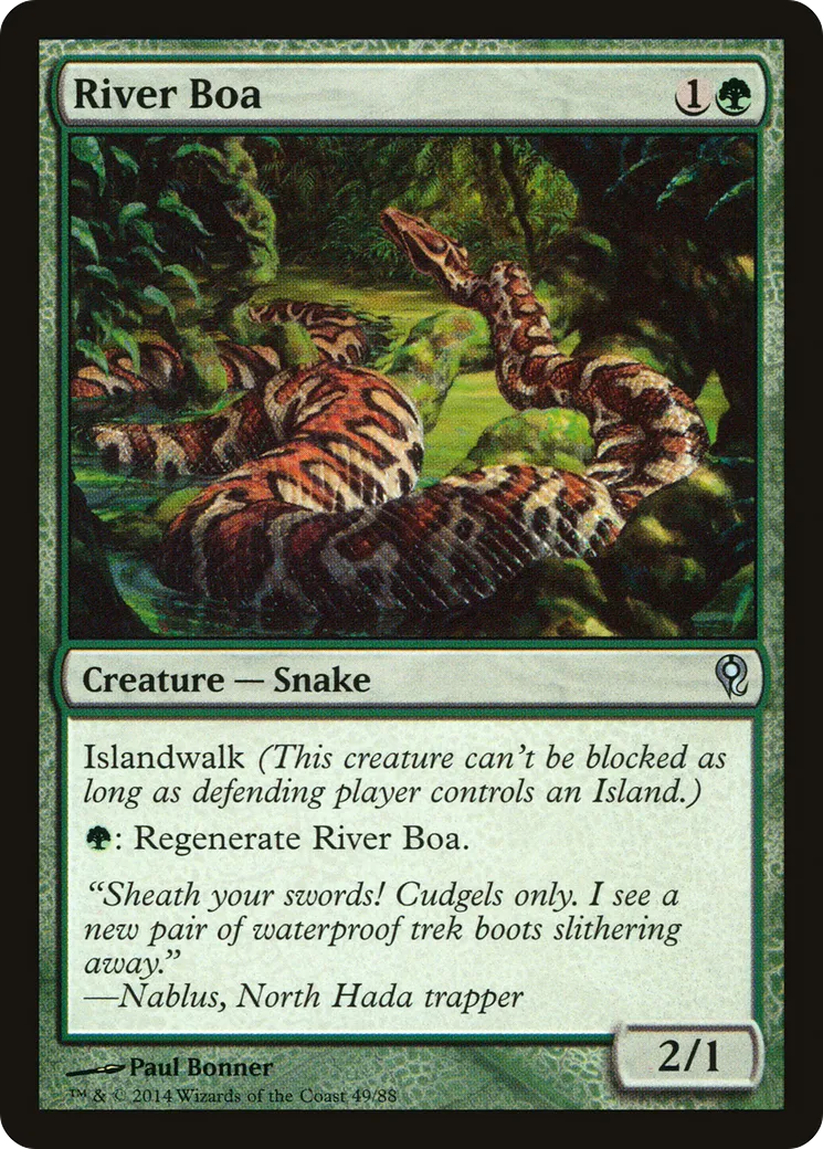 River Boa — Duel Decks: Jace vs. Vraska — Magic: The Gathering