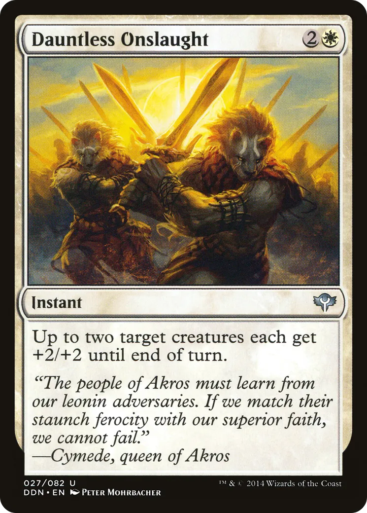 Dauntless Onslaught — Duel Decks: Speed vs. Cunning — Magic: The Gathering