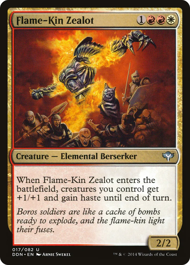 Flame-Kin Zealot — Duel Decks: Speed vs. Cunning — Magic: The Gathering