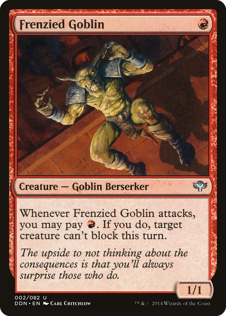 Frenzied Goblin — Duel Decks: Speed vs. Cunning — Magic: The Gathering