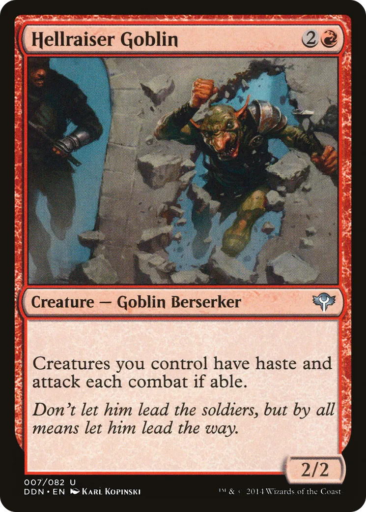 Hellraiser Goblin — Duel Decks: Speed vs. Cunning — Magic: The Gathering