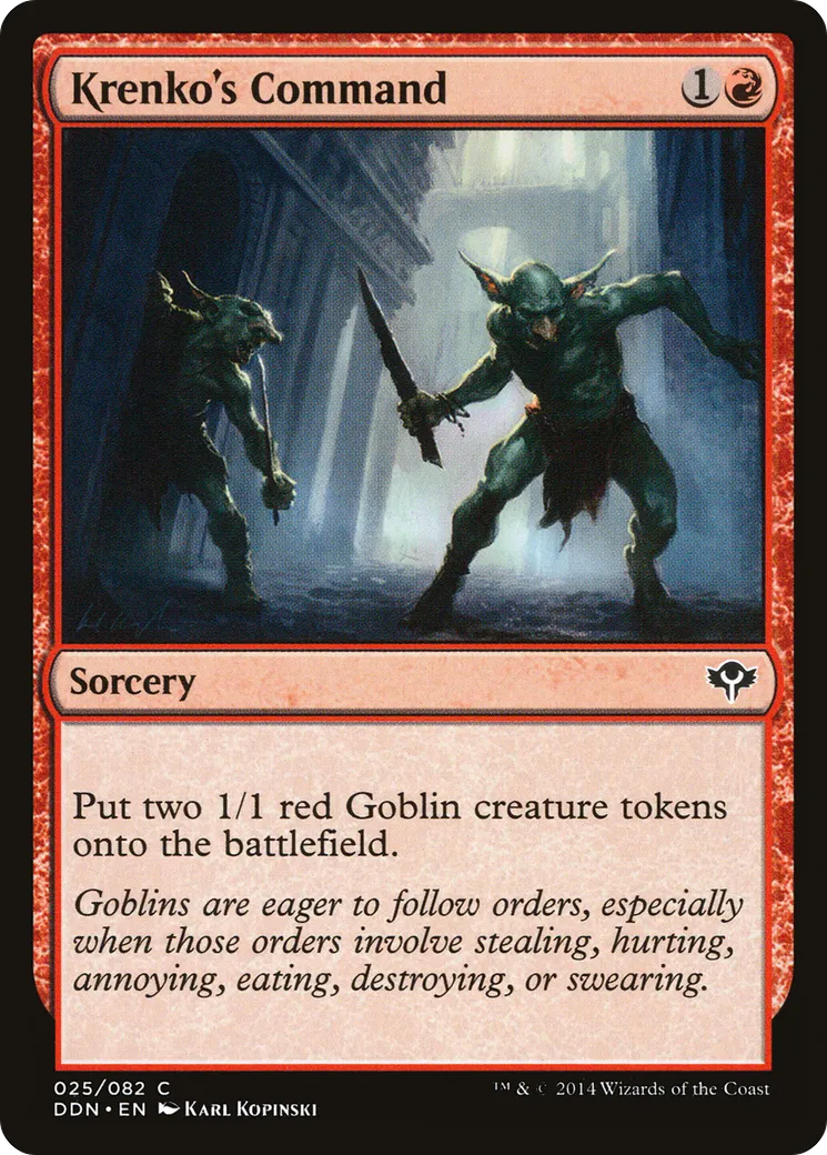Commandement de Krenko — Duel Decks: Speed vs. Cunning — Magic: The Gathering