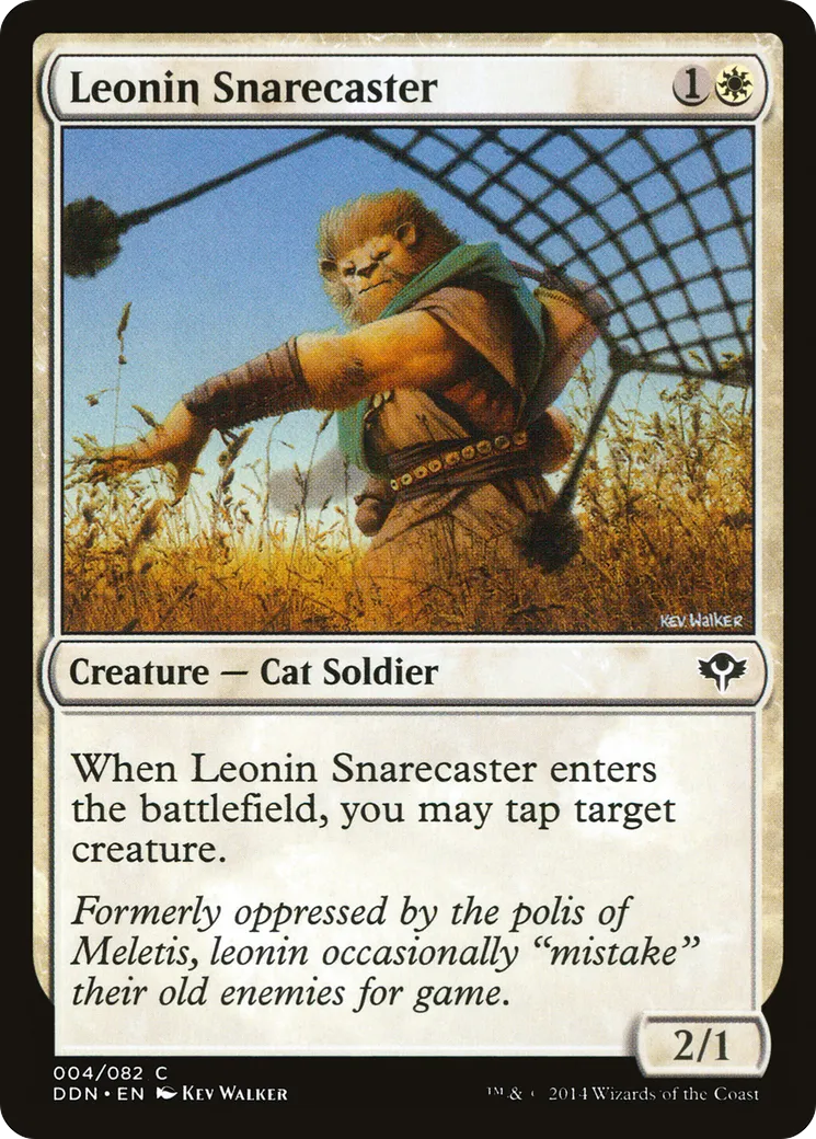 Leonin Snarecaster — Duel Decks: Speed vs. Cunning — Magic: The Gathering