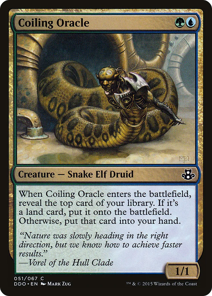 Coiling Oracle — Duel Decks: Elspeth vs. Kiora — Magic: The Gathering