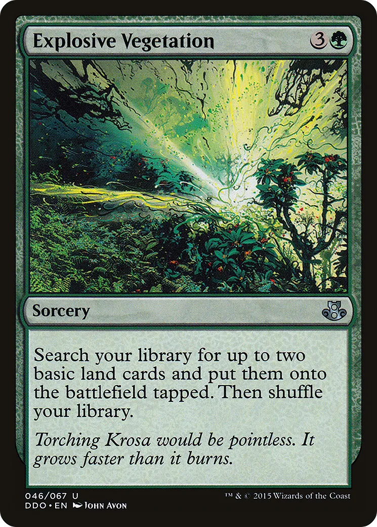 Explosive Vegetation from Duel Decks: Elspeth vs. Kiora - Magic: The Gathering