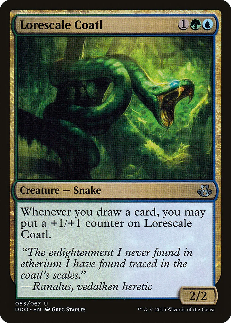 Coatl aux écailles de sapience — Duel Decks: Elspeth vs. Kiora — Magic: The Gathering