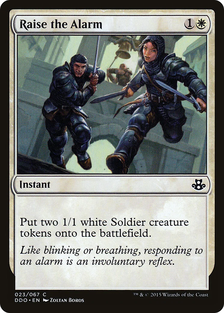 Raise the Alarm — Duel Decks: Elspeth vs. Kiora — Magic: The Gathering