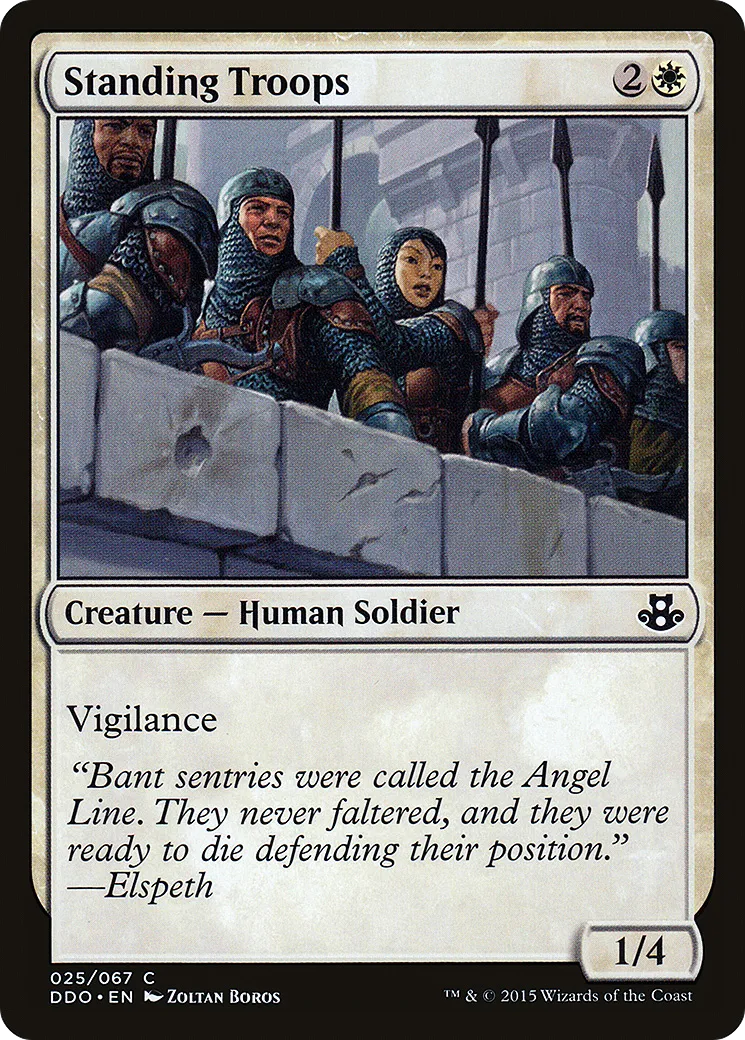 Standing Troops — Duel Decks: Elspeth vs. Kiora — Magic: The Gathering