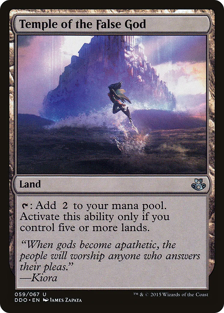 Temple of the False God — Duel Decks: Elspeth vs. Kiora — Magic: The Gathering