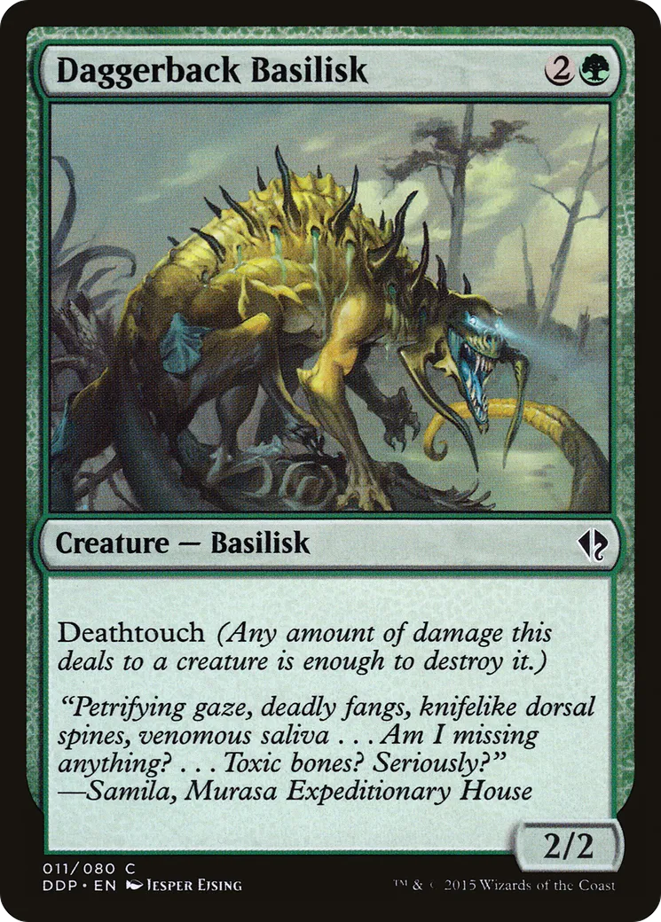 Daggerback Basilisk — Duel Decks: Zendikar vs. Eldrazi — Magic: The Gathering