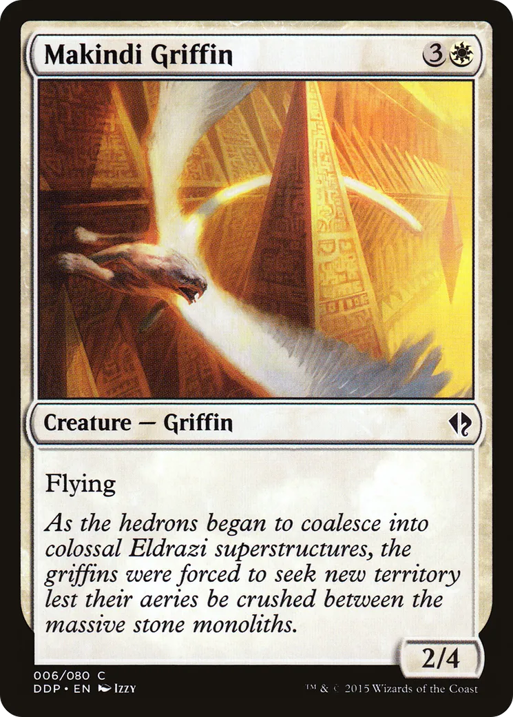 Makindi Griffin — Duel Decks: Zendikar vs. Eldrazi — Magic: The Gathering