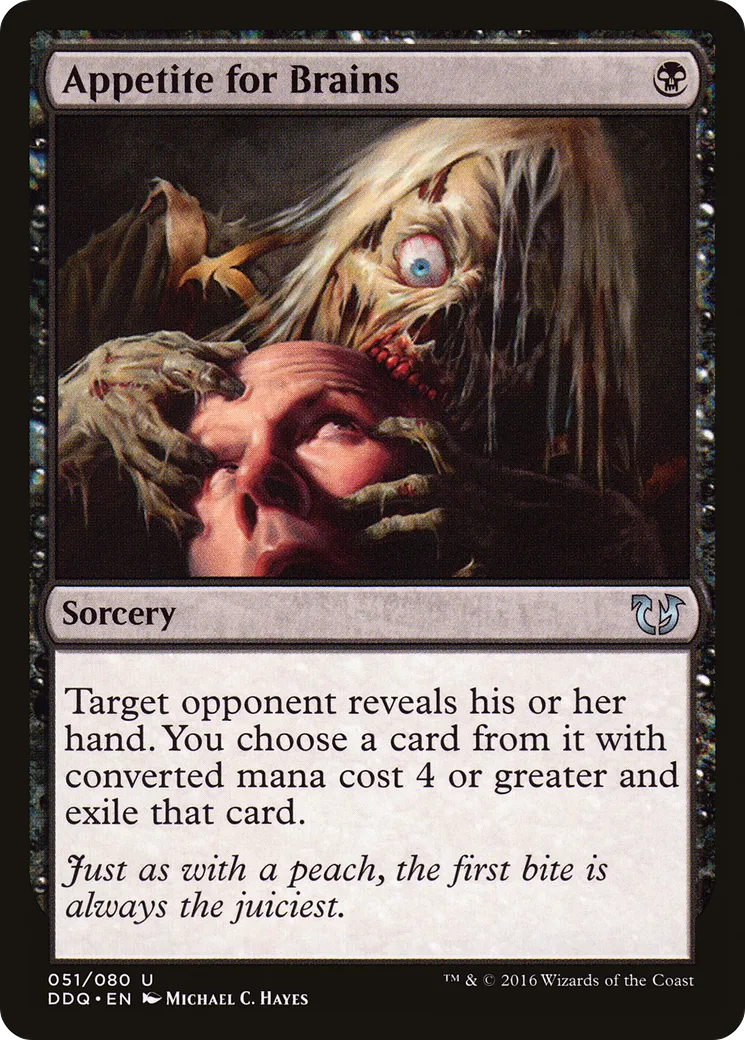 Appetite for Brains — Duel Decks: Blessed vs. Cursed — Magic: The Gathering
