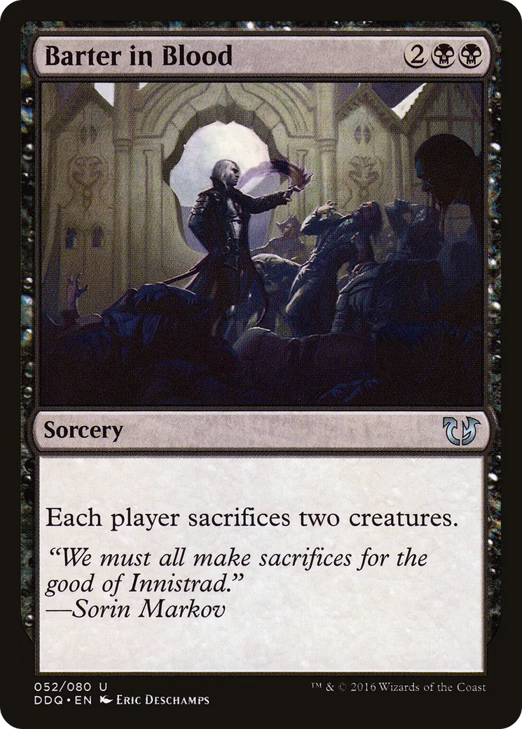 Barter in Blood — Duel Decks: Blessed vs. Cursed — Magic: The Gathering