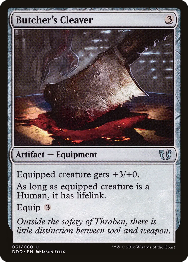 Butcher's Cleaver — Duel Decks: Blessed vs. Cursed — Magic: The Gathering