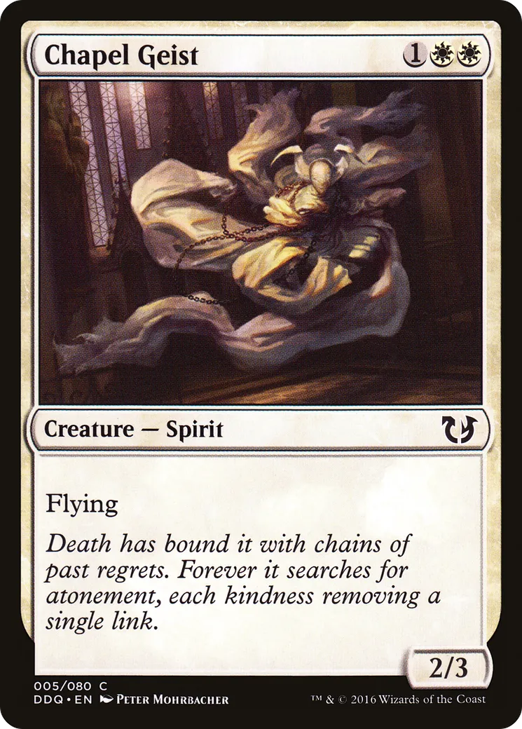 Chapel Geist — Duel Decks: Blessed vs. Cursed — Magic: The Gathering