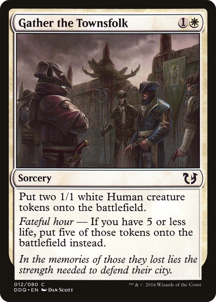 Rassemblement des citadins — Duel Decks: Blessed vs. Cursed — Magic: The Gathering
