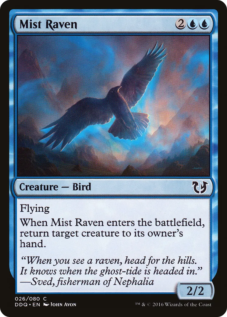 Mist Raven — Duel Decks: Blessed vs. Cursed — Magic: The Gathering