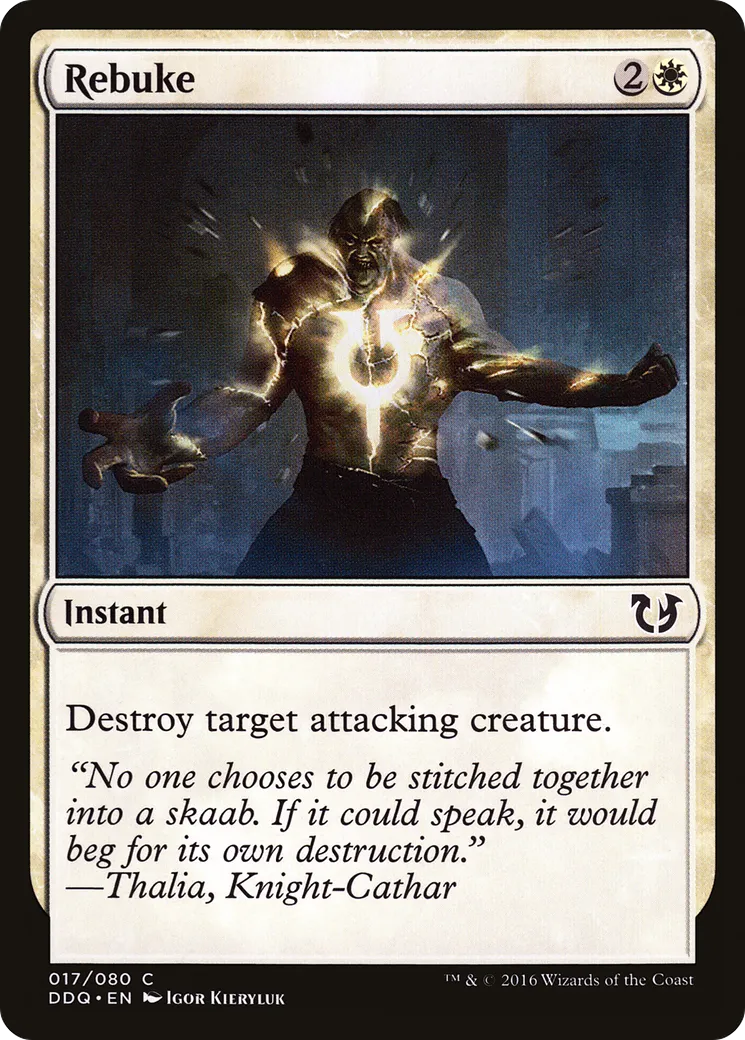 Rebuke — Duel Decks: Blessed vs. Cursed — Magic: The Gathering