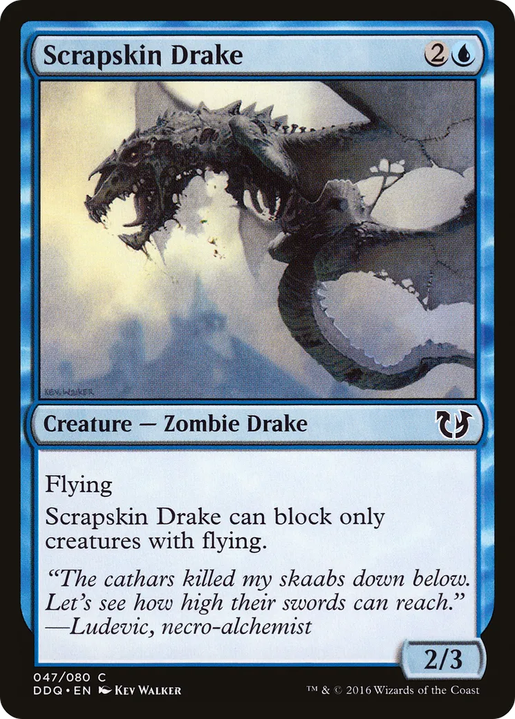 Scrapskin Drake — Duel Decks: Blessed vs. Cursed — Magic: The Gathering