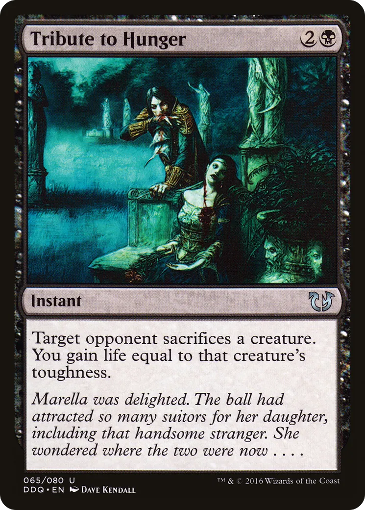 Tribute to Hunger — Duel Decks: Blessed vs. Cursed — Magic: The Gathering