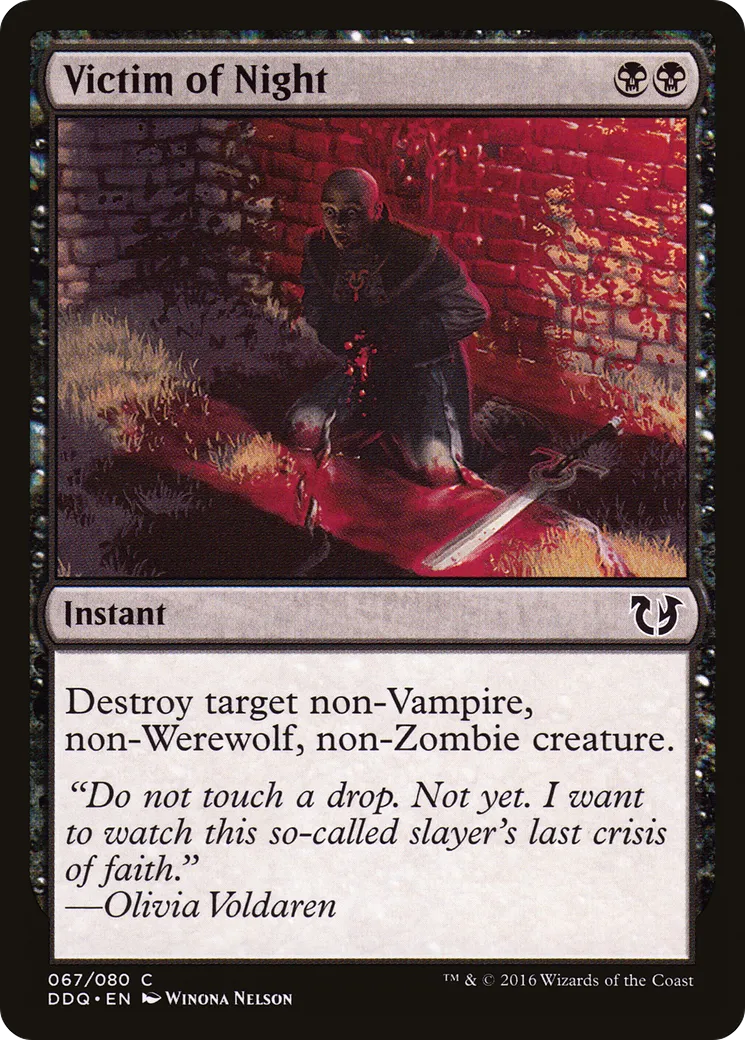 Victim of Night — Duel Decks: Blessed vs. Cursed — Magic: The Gathering