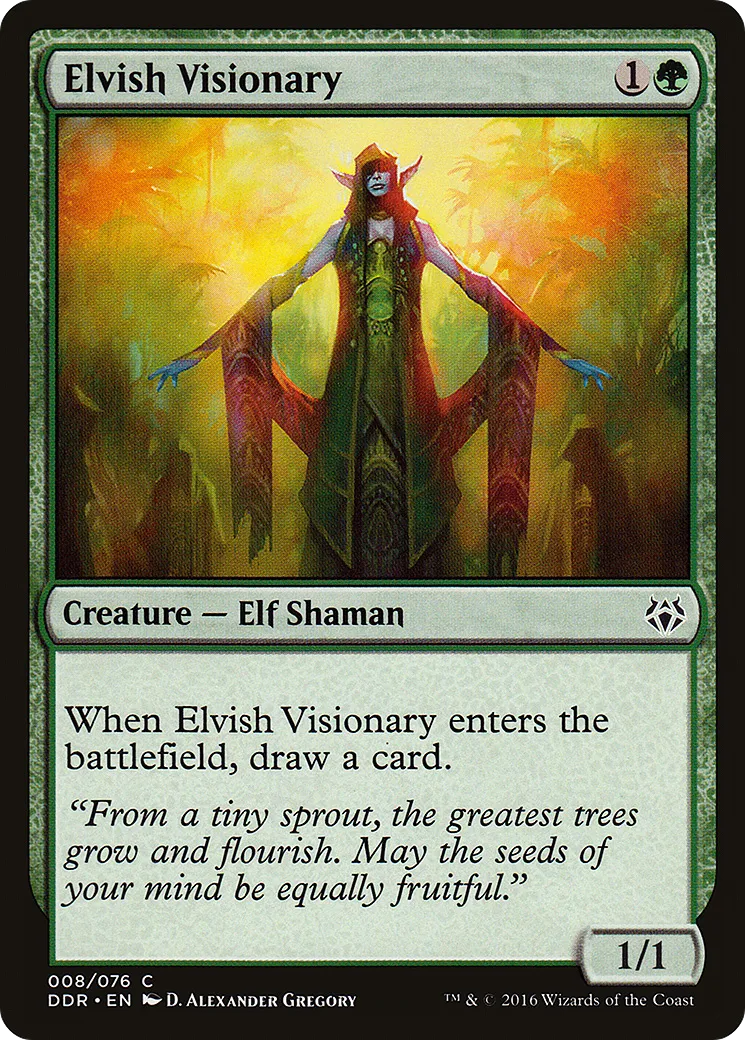 Elvish Visionary from Duel Decks: Nissa vs. Ob Nixilis - Magic: The Gathering