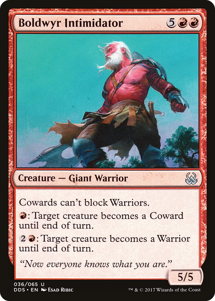 Intimidateur boldwyrien — Duel Decks: Mind vs. Might — Magic: The Gathering