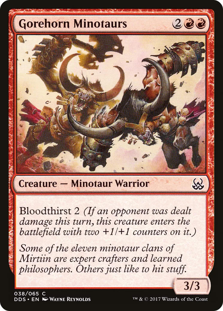 Gorehorn Minotaurs — Duel Decks: Mind vs. Might — Magic: The Gathering