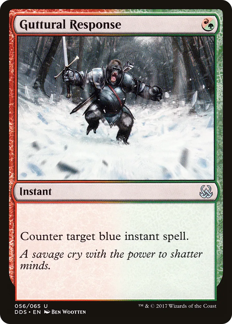 Guttural Response — Duel Decks: Mind vs. Might — Magic: The Gathering