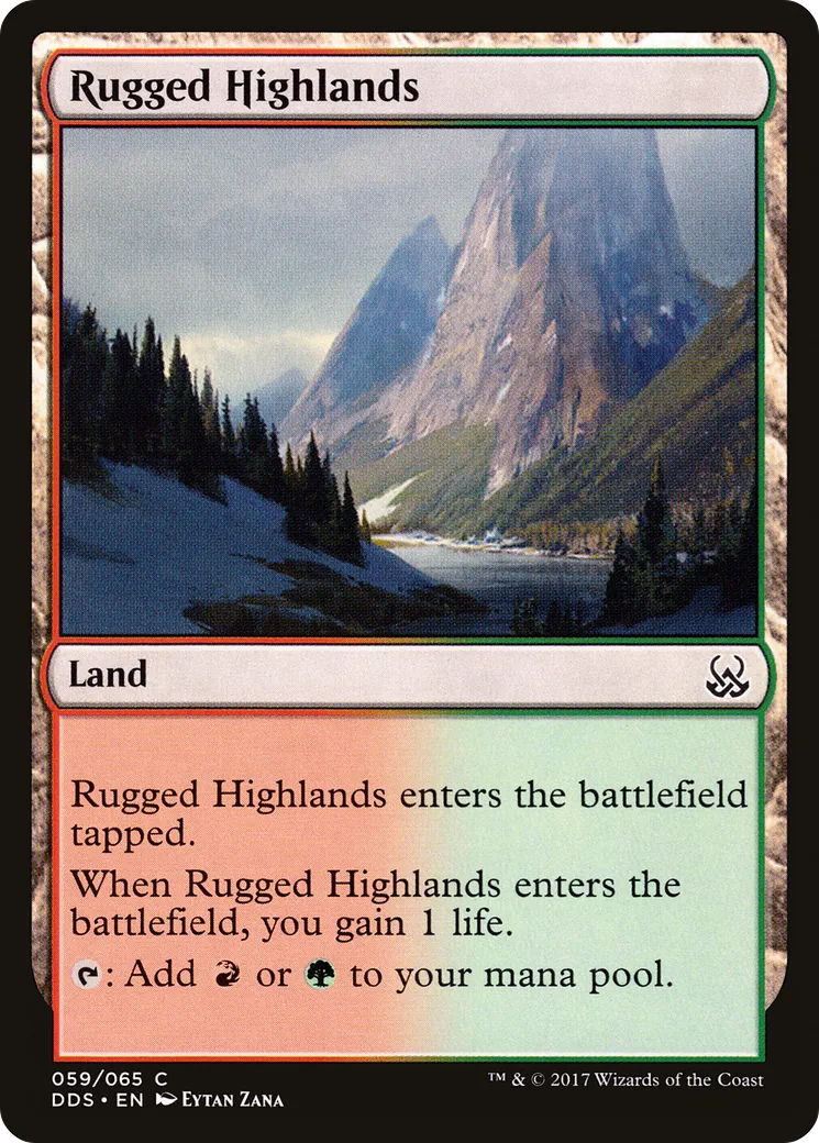 Rugged Highlands — Duel Decks: Mind vs. Might — Magic: The Gathering