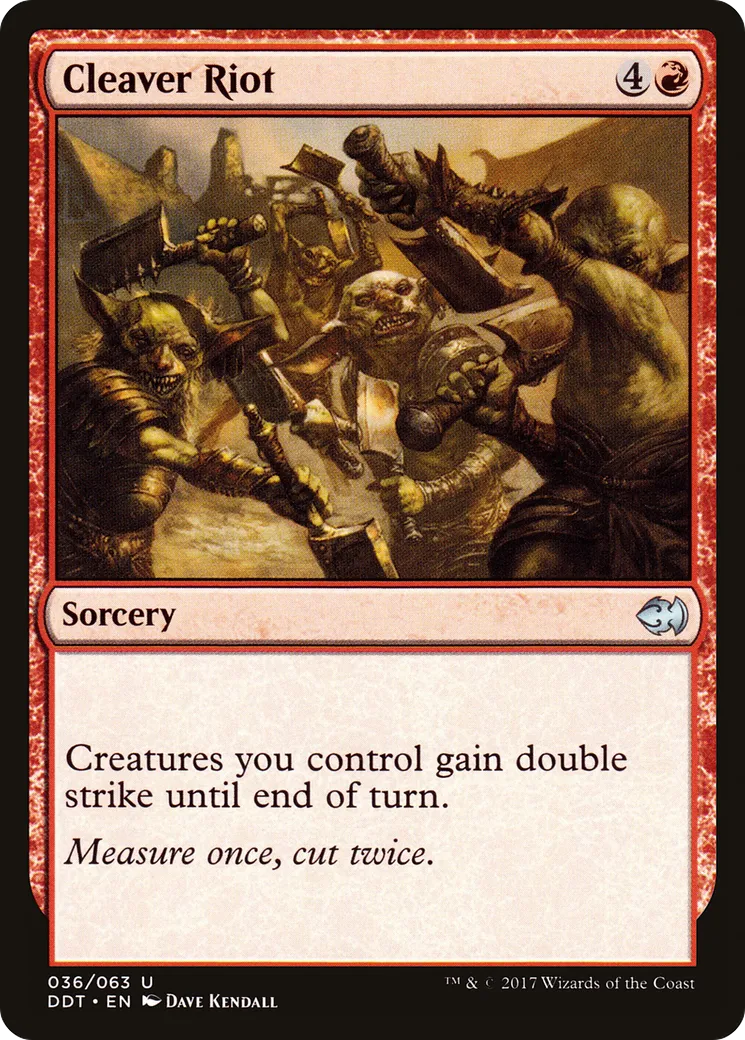 Cleaver Riot — Duel Decks: Merfolk vs. Goblins — Magic: The Gathering