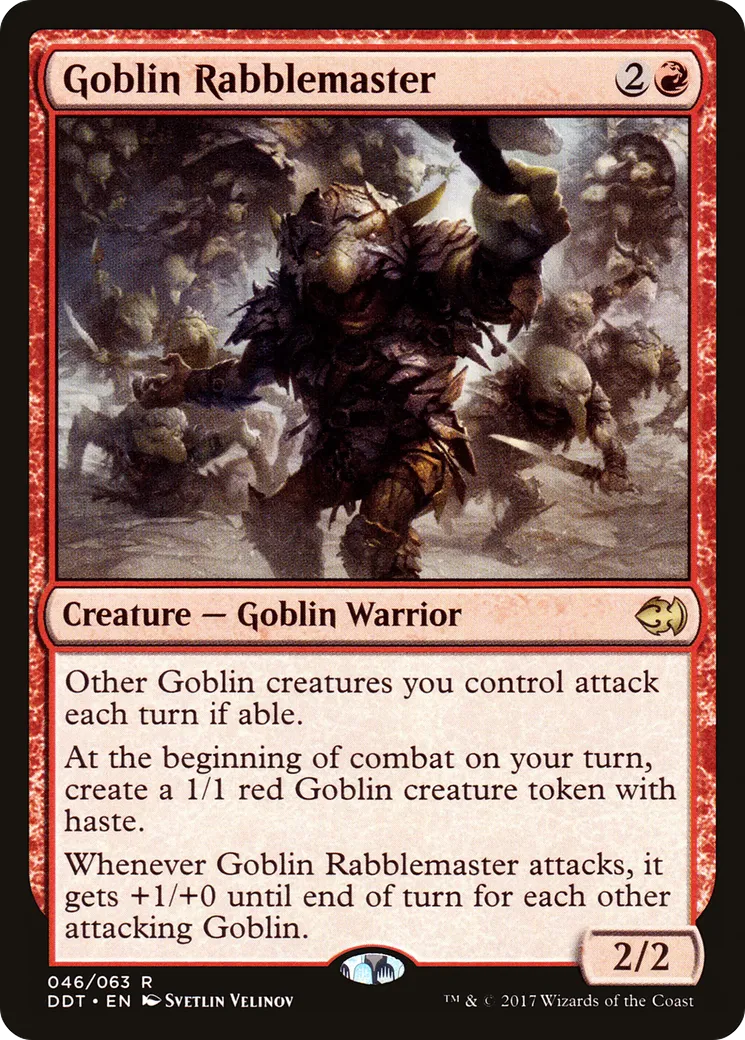 Goblin Rabblemaster — Duel Decks: Merfolk vs. Goblins — Magic: The Gathering