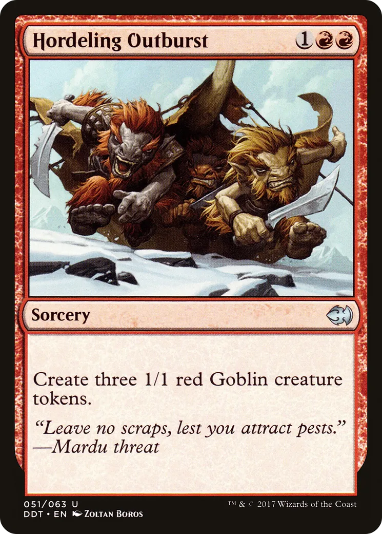 Surgissement de hordelins — Duel Decks: Merfolk vs. Goblins — Magic: The Gathering