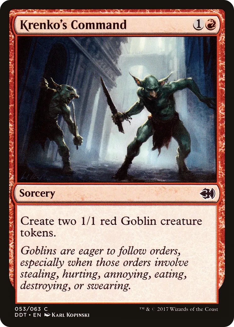 Krenko's Command from Duel Decks: Merfolk vs. Goblins - Magic: The Gathering