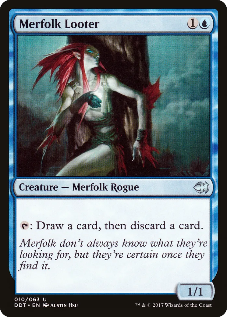 Merfolk Looter — Duel Decks: Merfolk vs. Goblins — Magic: The Gathering