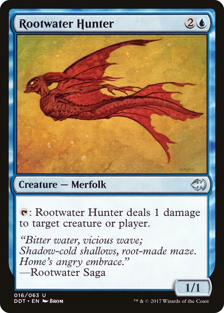 Rootwater Hunter — Duel Decks: Merfolk vs. Goblins — Magic: The Gathering