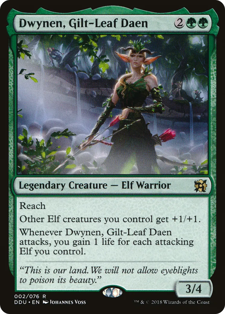 Dwynen, Gilt-Leaf Daen — Duel Decks: Elves vs. Inventors — Magic: The Gathering