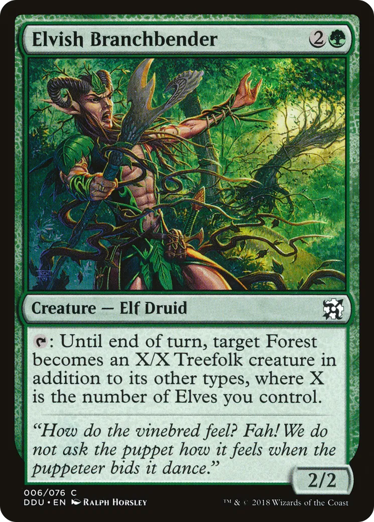 Elvish Branchbender — Duel Decks: Elves vs. Inventors — Magic: The Gathering