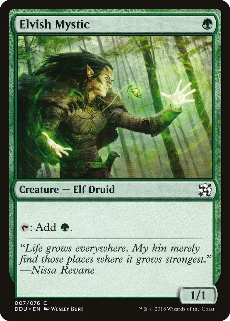 Elvish Mystic — Duel Decks: Elves vs. Inventors — Magic: The Gathering