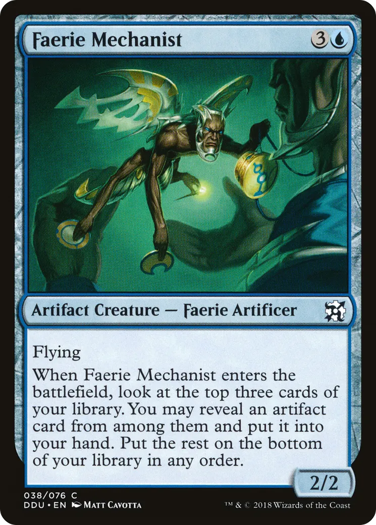 Faerie Mechanist — Duel Decks: Elves vs. Inventors — Magic: The Gathering