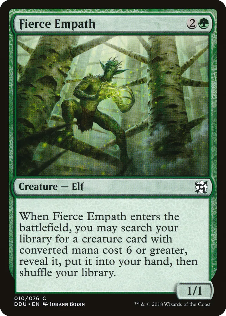 Fierce Empath — Duel Decks: Elves vs. Inventors — Magic: The Gathering