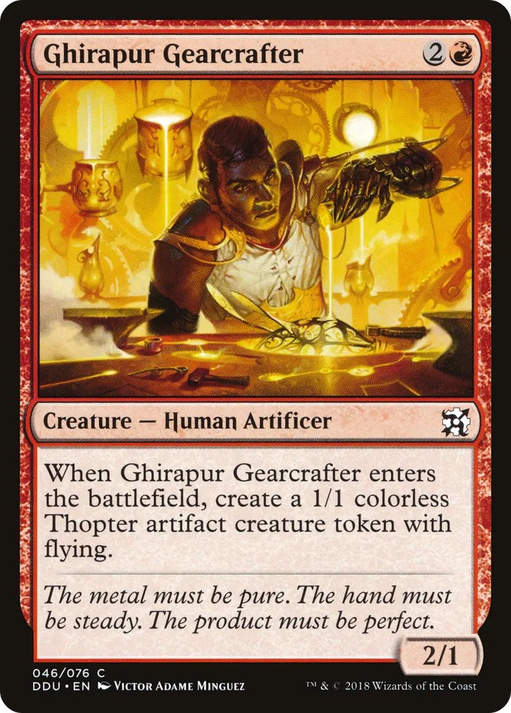 Ghirapur Gearcrafter — Duel Decks: Elves vs. Inventors — Magic: The Gathering