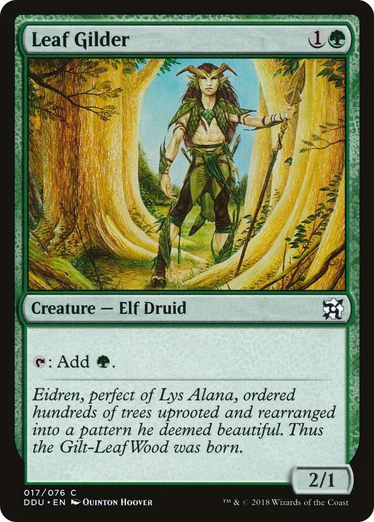 Leaf Gilder — Duel Decks: Elves vs. Inventors — Magic: The Gathering