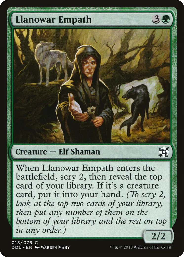 Llanowar Empath — Duel Decks: Elves vs. Inventors — Magic: The Gathering
