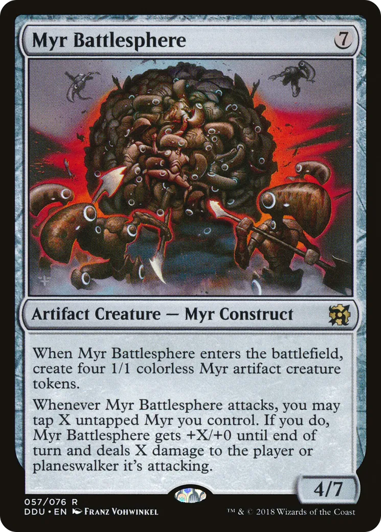 Myr Battlesphere — Duel Decks: Elves vs. Inventors — Magic: The Gathering