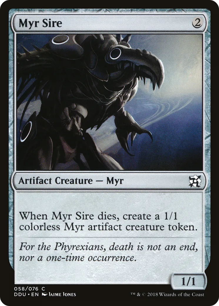 Myr Sire — Duel Decks: Elves vs. Inventors — Magic: The Gathering