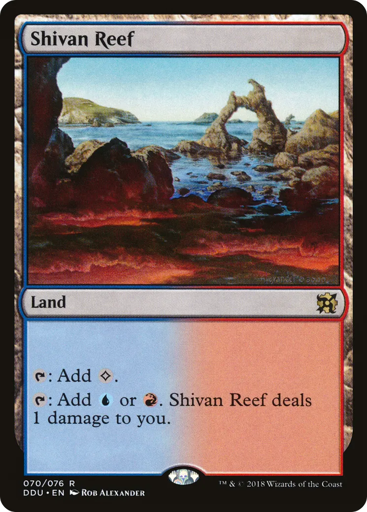 Shivan Reef — Duel Decks: Elves vs. Inventors — Magic: The Gathering